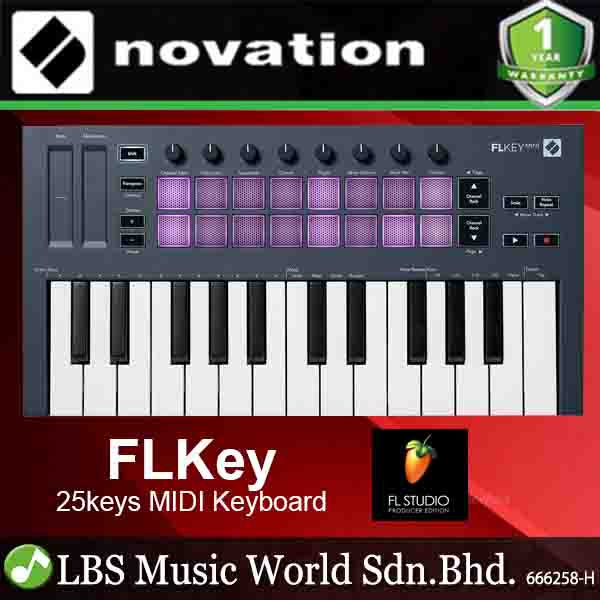 Novation FLkey Velocity Sensitive Keys MIDI Keyboard Controller for FL Studio (FL key)
