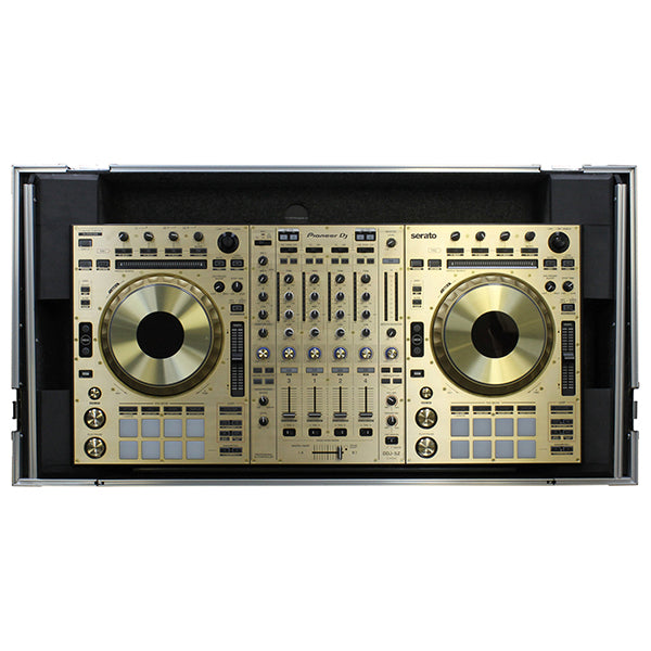 ODYSSEY FZGSPIDDJSZWR Flight Case with Three 1U Rack Spaces and Glide Platform - Pioneer DDJ RZ / SZ / SZ2
