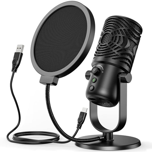 OneOdio FM1 Unidirectional Mic with Monitor Plug and Play Condenser Cardioid Microphone (FM 1)