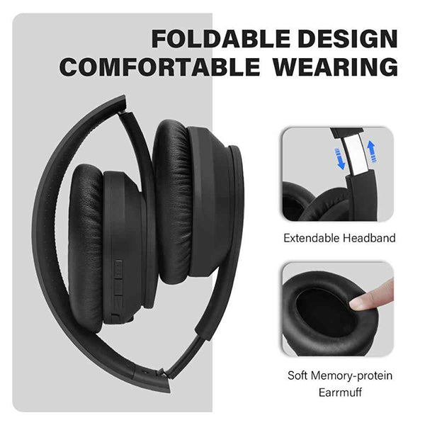 OneOdio A40 Wireless Bluetooth Active Noise Cancelling Headphone Over The Ear Headphone with Mic (A 40)