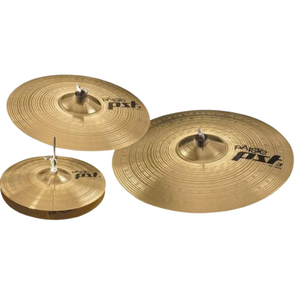 Paiste PST3 Universal Cymbal Set Pack - 14" Hi Hat, 16" Crash, 20" Ride