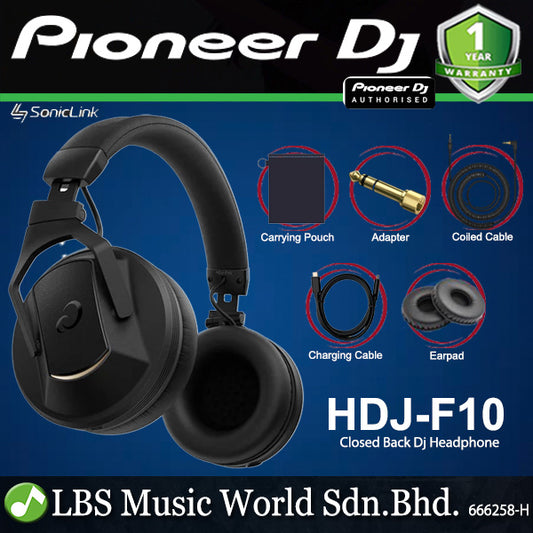 Pioneer DJ HDJ-F10 Closed Back AlphaTheta Wireless DJ Headphone (HDJF10 HDJ F10)