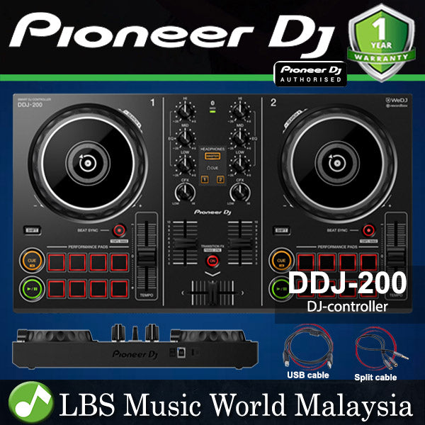 Pioneer DJ DDJ-200 2 Channel Smart DJ controller (DDJ200 DDJ 200