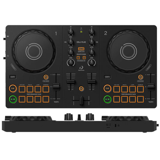 Pioneer DJ DDJ-FLX2 2 Channel DJ Controller Lightweight Suitable for Beginner and Professional (DDJFLX2 DDJ FLX2)