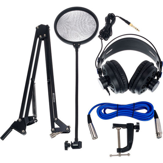 Presonus Broadcast Accessory Pack With Microphone Boom Arm, Pop Filter, HD7 Headphone and XLR cable