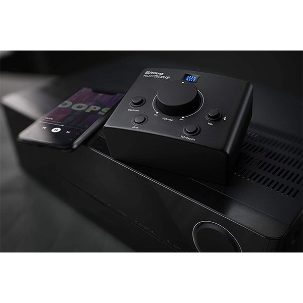 Presonus Microstation BT 2.1 Monitor Controller With Bluetooth, Volume Knob, and Mute Sub Bypass Button (Micro Station)