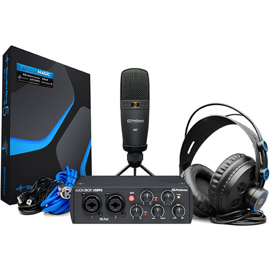 PreSonus AudioBox 96 Studio Hardware & Software Recording Kit 25th Anniversary Edition (Audio Box)