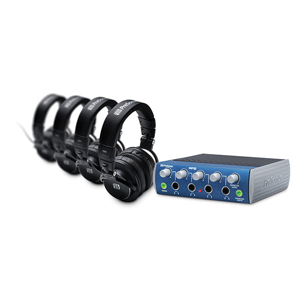 Presonus HD9/HP4 Pack Headphone Monitoring Bundle with HD9 Headphone and HP4 Amp Amplifier (HD9 HP4)
