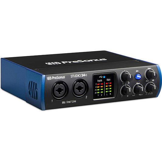 Presonus Studio 24c USB C 2 In 2 Out Audio Interface with Studio One Software (Studio24c Studio 24 C)