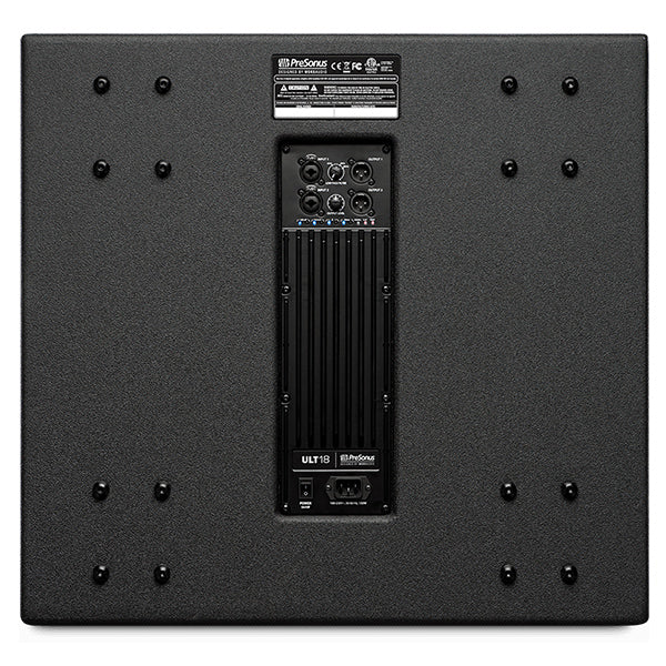 PreSonus ULT18 2000W 18" Powered Subwoofer PA with Variable Lowpass Filter, Polarity Invert, and Defeatable LED