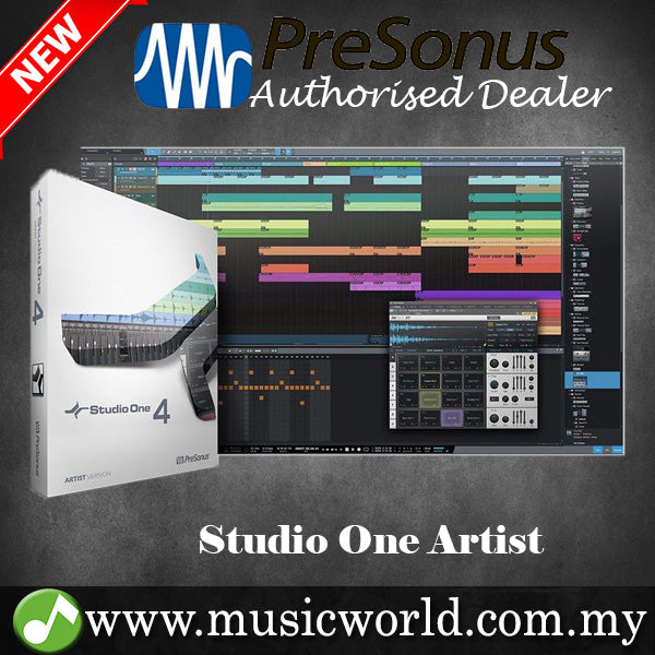 (Discontinue) PreSonus Studio One 4 Artist DAW Software with Unlimited Tracks Plug-in Suite (download)