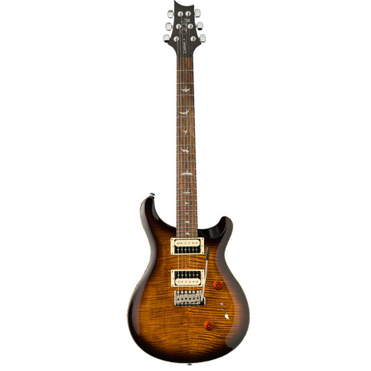 PRS SE Custom 24 Solidbody Electric Guitar HH Pickups With Tremolo and Bag - Black Gold Burst