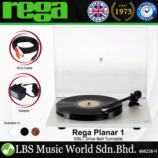 Rega Planar 1 Plug and Play Turntable with Advanced EBLT Drive Belt