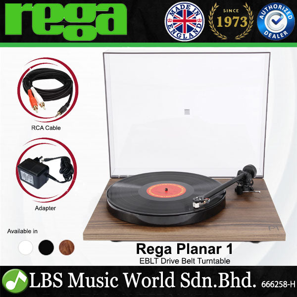 Rega Planar 1 Plug and Play Turntable with Advanced EBLT Drive Belt