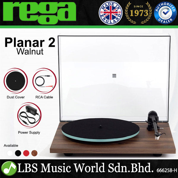 Rega Planar 2 Compact Quality Performance Glass Platter with RB220 Tonearm