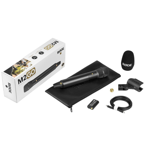 Rode M2GO Wireless Handheld Condenser Microphones with Broadcast Mic Quality (M2 GO)