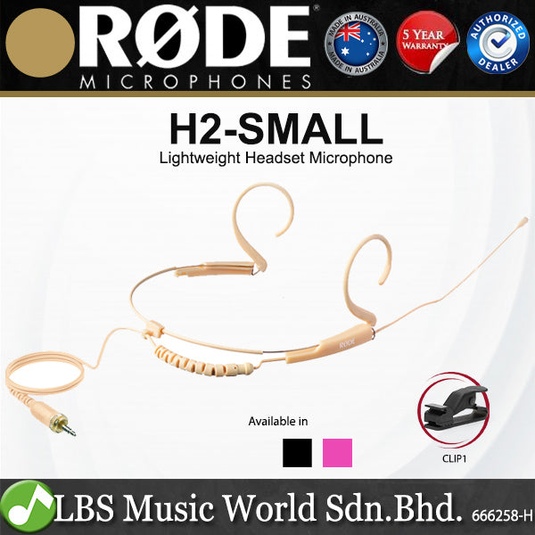 Rode HS2 Ergonomic Lightweight Headset Microphone for Wireless Systems Mic