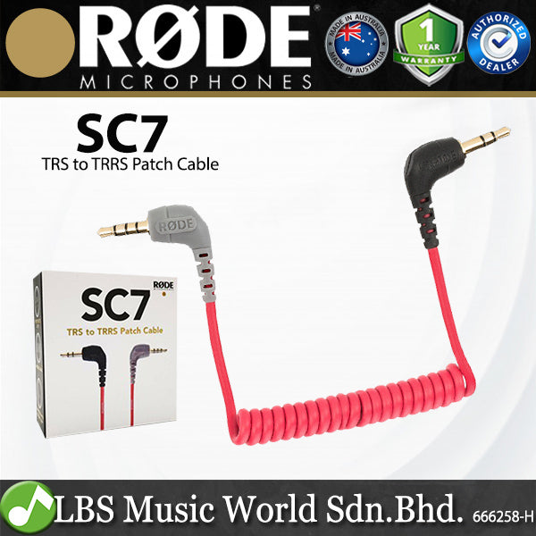 Rode SC1 SC2 SC3 SC4 SC6 SC7 TRS TRRS 3.5mm Adapter For Smartlav Smartphone Audio Microphone Extension Mic Cable