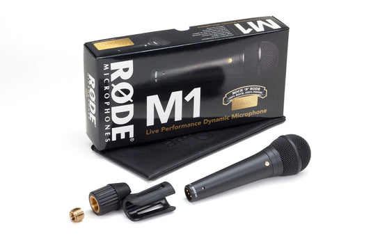 Rode M1 Live Performance Live Dynamic Vocal Mic Microphone with Die Cast Body (M-1 M 1)