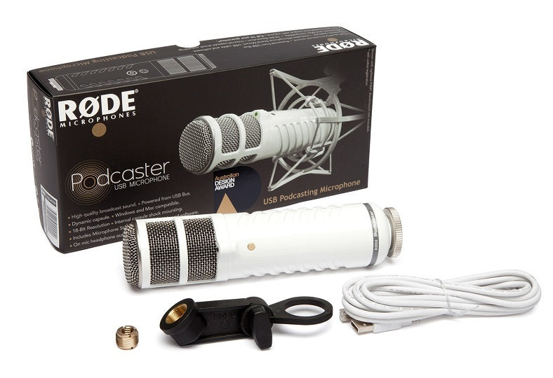 Rode Podcaster MKII Large Diaphragm USB Dynamic Broadcast Podcast Mic Microphone (MK2)