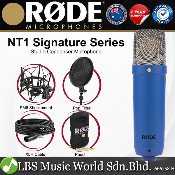 Rode NT1 Signature Series Studio Condenser Microphone with Mic Pop Filter (NT-1)