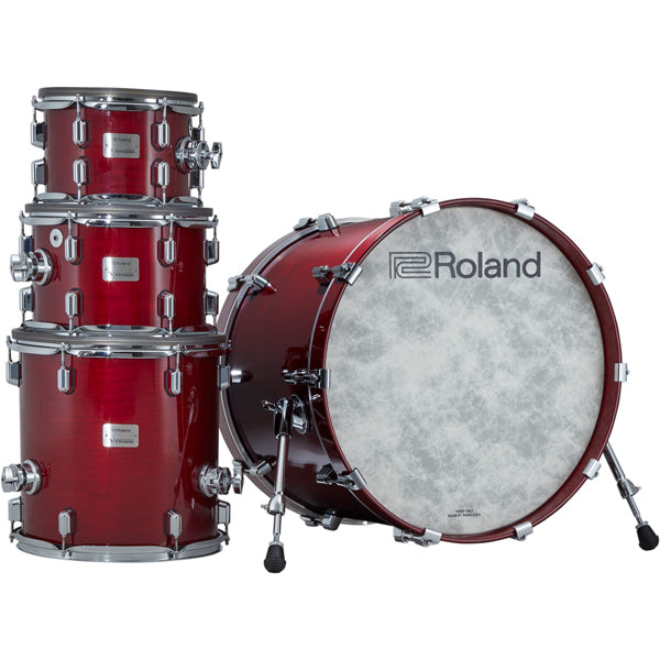 Roland VAD706GC V-Drums 5 Pieces Wood Shell Electronic Drum Set with TD-50X Sound Module - Gloss Cherry (VAD706)