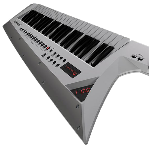 Roland AX-EDGE 49 Key USB MIDI Bluetooth Controller Synthesizer Keytar White (AX EDGE)