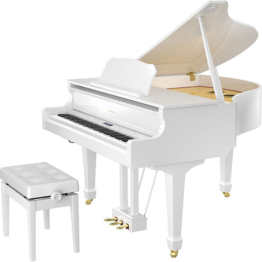 Roland GP609 88 Keys Digital Grand Piano with PHA50 Key Polish White (GP609WE GP 690)