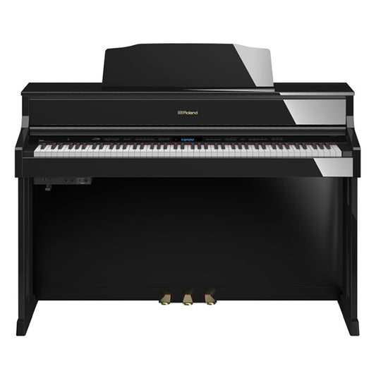 Roland HP605 PE L 88 Keys Digital Piano with SuperNatural Technology Polished Ebony (HP 605)
