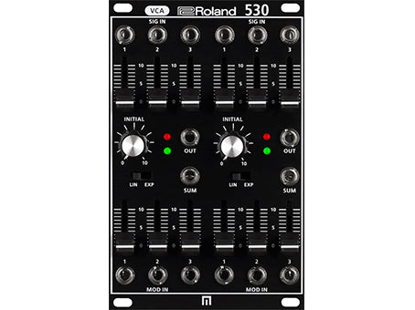 Roland SYS-530 System 500 Modular Dual VCA Eurorack Module Black (System-500 530)