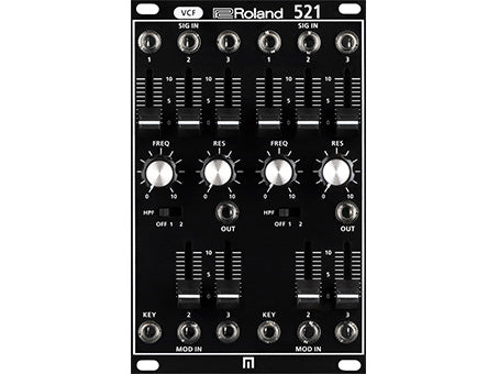 Roland SYS-521 System 500 Modular Dual VCF Eurorack Module Black (System-500 521)