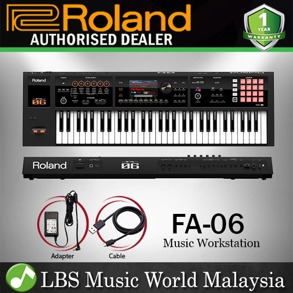 Roland FA-06 61 Key Music Workstation Keyboard (FA06 FA 06) - LBS