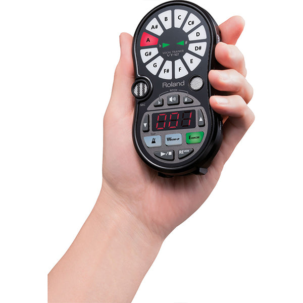 Roland VT-12 Vocal Tuner Trainer Onboard Mic Record 2 Track Recording Black (VT12 VT 12)