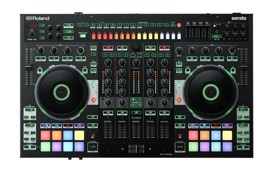 Roland DJ-505 Serato 2 Channel Pro Controller with Drum Machine Black (DJ505 DJ 505)