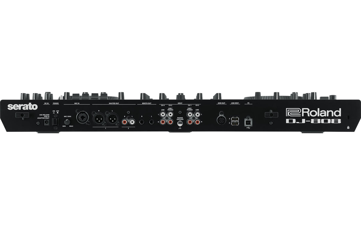 Roland DJ-505 Serato 2 Channel Pro Controller with Drum Machine Black (DJ505 DJ 505)