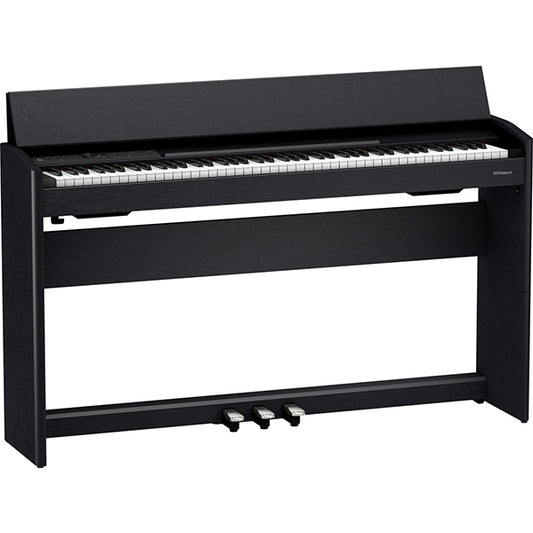 Roland F-701 88 Key Digital Piano with PHA-4 Keyboard with Bluetooth - Contemporary Black White (F701 F 701)
