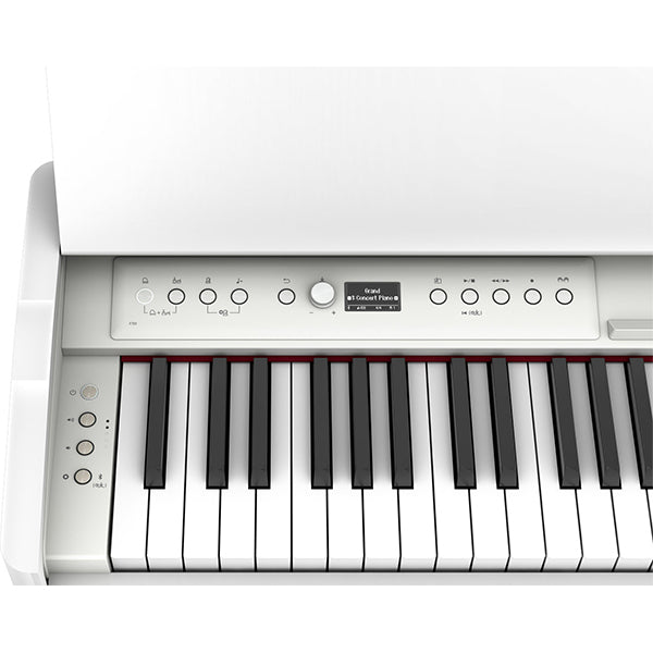 Roland F-701 88 Key Digital Piano with PHA-4 Keyboard with Bluetooth - White (F701 F 701)