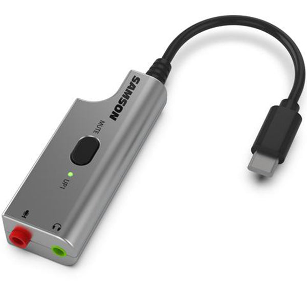 Samson DEU1 Broadcast Headset Microphone with USB Audio Mic Adapter