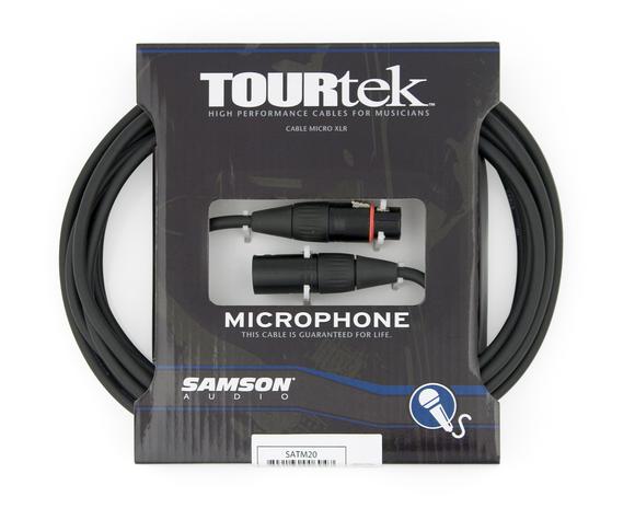 Samson TM20 Tourtek Series 6 Meter Microphone Cable XLR Male to XLR Female Mic Cable (TM 20)