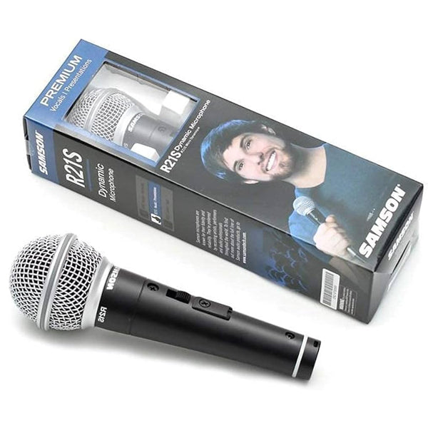 Samson R21S Dynamic Microphone Mic Cable and Mic Clip with Switch (R21 S) *Call for Status Check