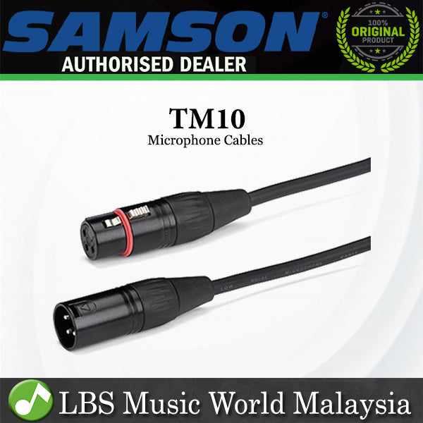Samson TM10 Tourtek Microphone Cable Black (TM 10)