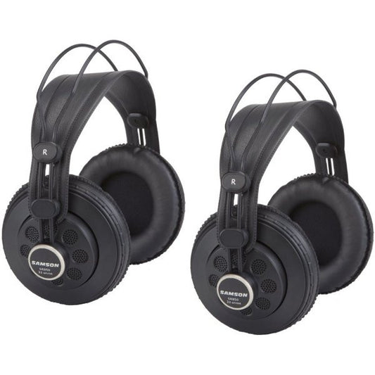 Samson SR850 Semi Open Studio Headphone-2 Pack (SR 850)
