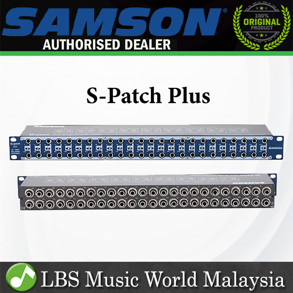 Samson S-Patch Plus 48 point Balanced Patchbay (SPatchPlus S Patch