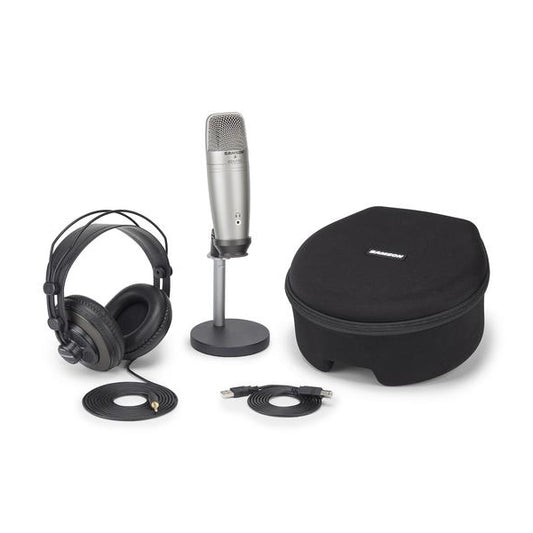Samson C01U Pro Podcasting Pack USB Studio Condenser Microphone with Accessories (C01UProPodcastingPack)
