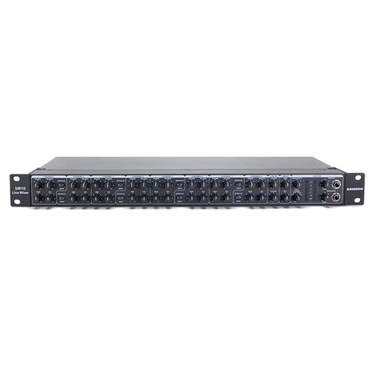Samson SM10 10 Channel Rackmount Stereo Line Mixer with Aux Send (SM 10) *Call for Status Check