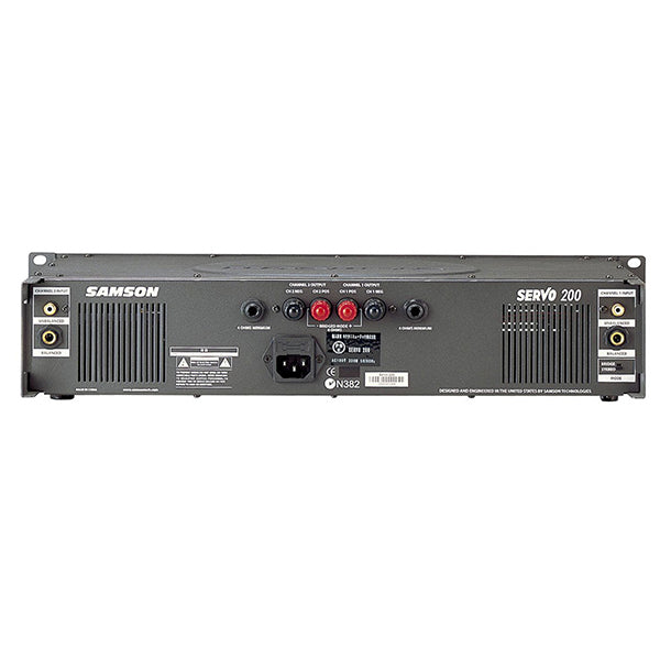 Samson Servo 200 2 X 100W at 4 Ohms 2 Channel Power Amplifier Speaker Amp (Servo-200) *Call for Status Check