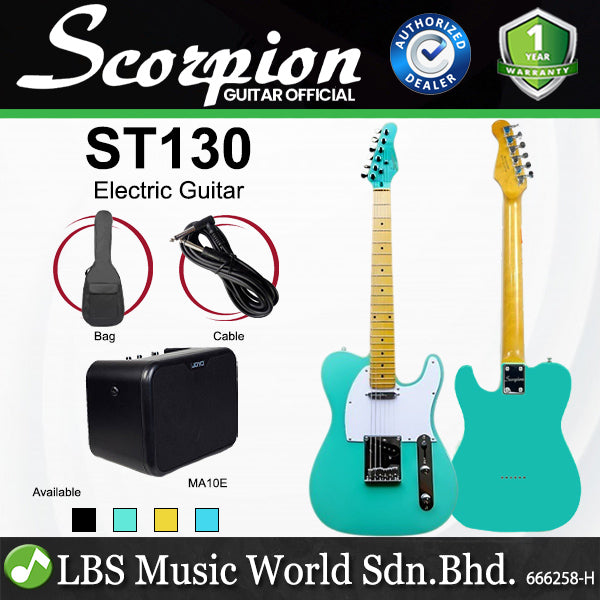 Scorpion ST130 Deluxe Series Telecaster Maple Fingerboard Electric Guitar