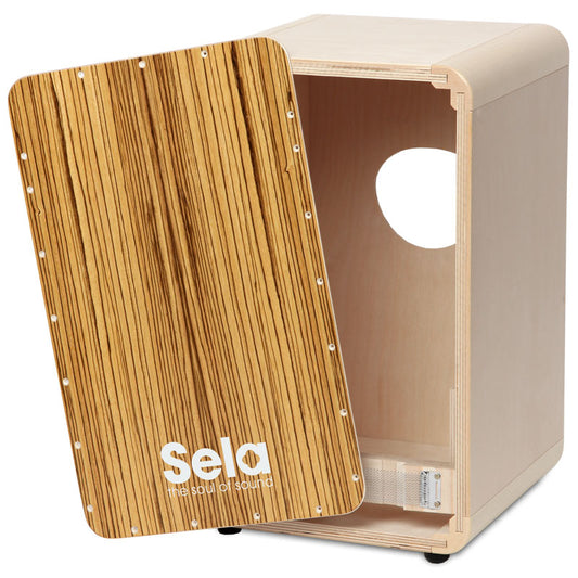Sela SE 004 CaSela Zebrano Cajon Building Kit Professional Drum Cajon (SE004)