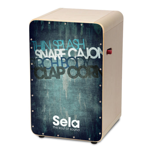 Sela SE 082 Casela Pro Vintage Professional Snare Cajon - Blue (SE082)