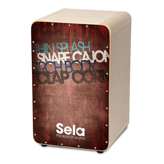 Sela SE 076 CaSela Cajon Vintage Red Professional Cajon Snare Cajon (SE076)